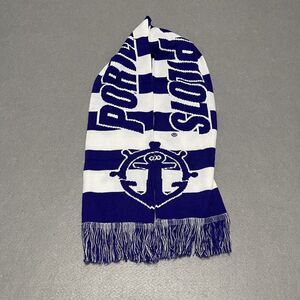 Portland Pilots Scarf Purple White NCAA Mens Soccer Fandom Anchor Logo Merge
